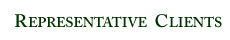 Representative Clients